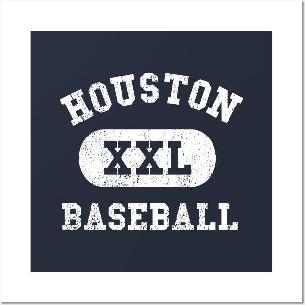 Houston Baseball Wall Art by sportlocalshirts